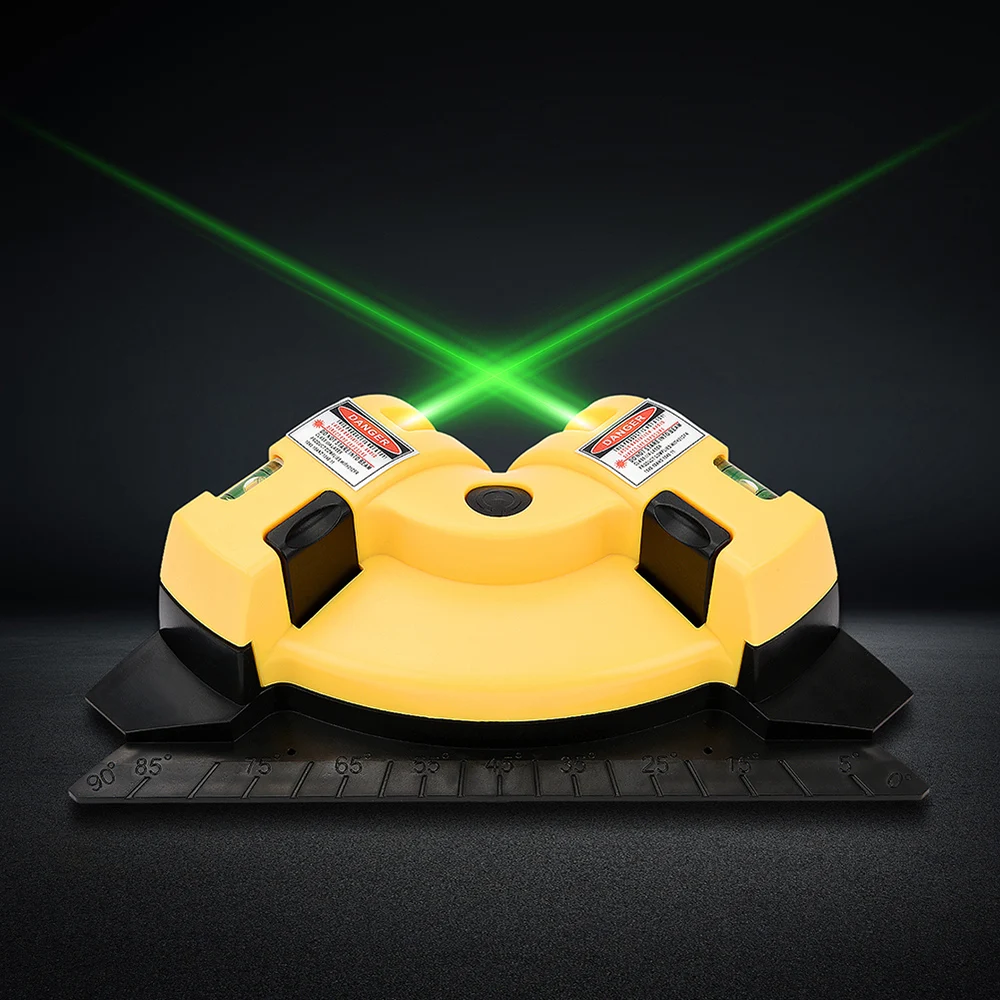 Профессиональный лазерный уровень двойной нивелир пузырьковый квадратный