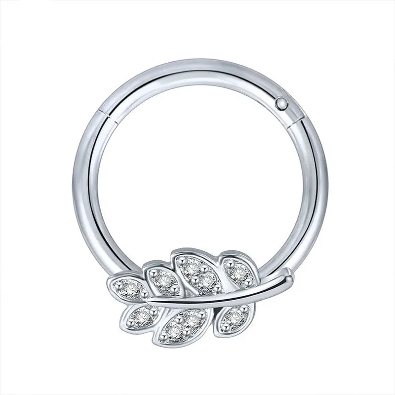 

1 шт.; Новинка; Лидер продаж кольцо для носа из нержавеющей стали, титановая сталь по заказу покупателя Мода Нос для пирсинга носа ювелирное и...