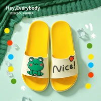summer cool slippers female cute cartoon frog couples home indoor large base outside the bathroom soft bottom wear mens slip