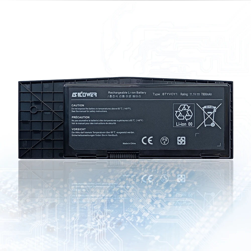 Аккумулятор SKOWER BTYV0Y1 для ноутбука DELL Alienware M17X R3 R4 сменный C0C5M 7XC9N 5WP5W 11 1 В/7800