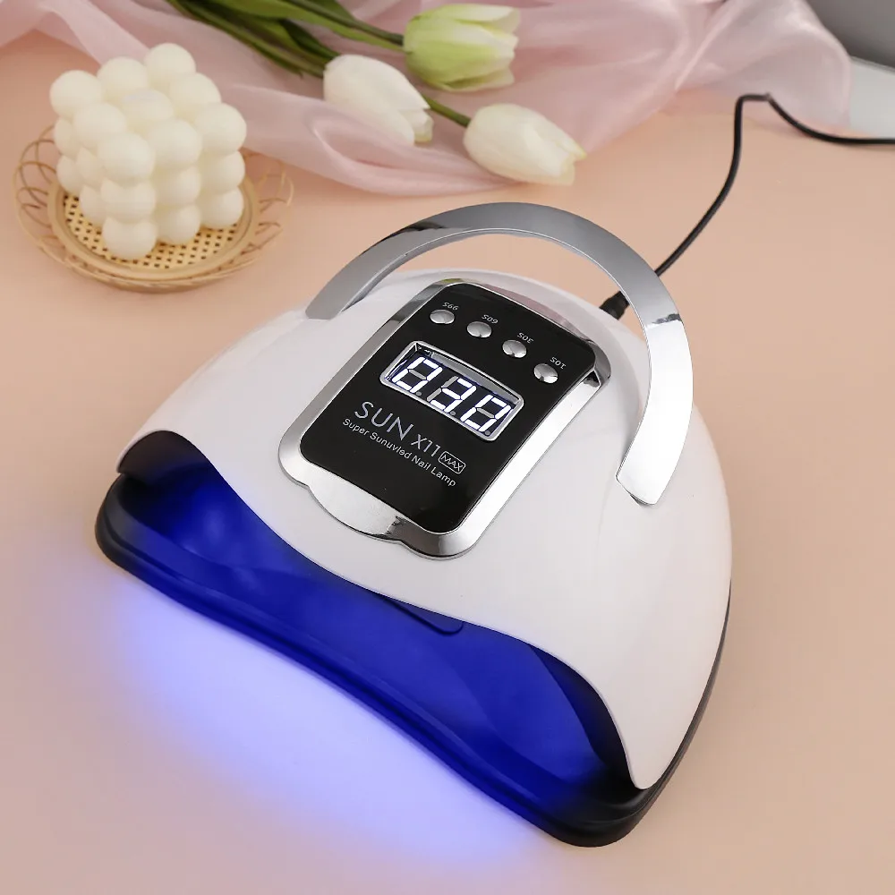 Sun X11 Max Nail Dryer Professional UV Lamp 66 Leds For Drying Nails Gel Polishing 4 Time Set Smart Sensor Manicure Tool | Красота и