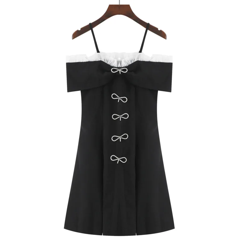 

kywommnz Women Skirt, Summer Novelty, Slant Collar, Edible Tree And Mushroom Bow, Elegant And Simple, A Line, E789