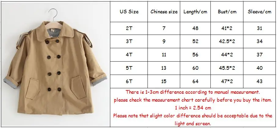 Детский Тренч Новое поступление осени 2019 подходящее ко всему ветрозащитное