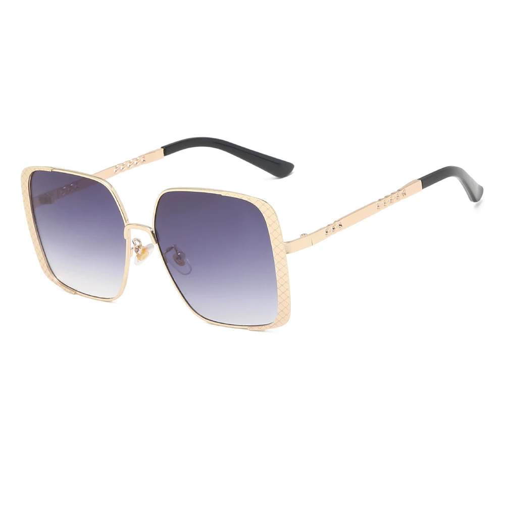 

Wholesale of 2020 new vintage ladies sunglasses with metallic pattern trend sunglasses