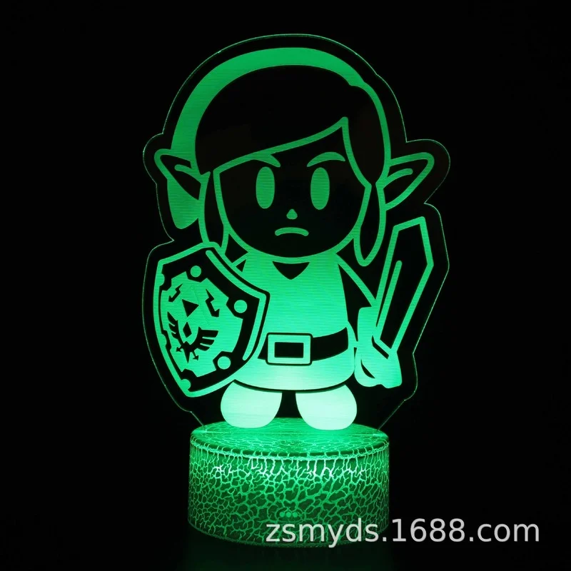 

TAKARA TOMY The Legend of Zelda 3D Night Light Creative Gift Light LED 7/16 Color Touch Night Light Interior Decoration gift