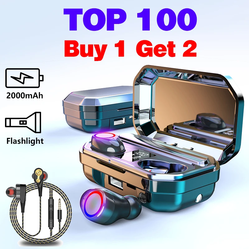 M12 TWS Наушники новые беспроводные Bluetooth наушники V5.0 LED дисплей питания Смарт