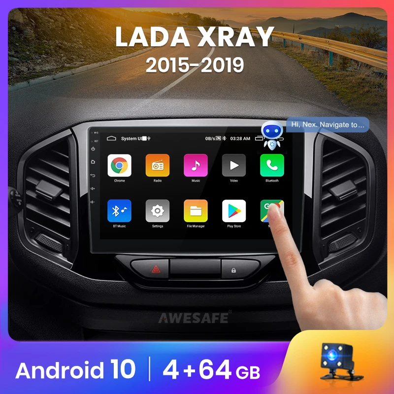 AWESAFE PX9 для Lada X ray Xray 2015 2019 автомобильный Радио мультимедийный видео плеер GPS 4G wifi 2
