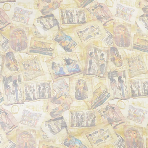 Мягкая и прозрачная 100% чистый шелк шелковая ткань органза Египетский Тотем стиль