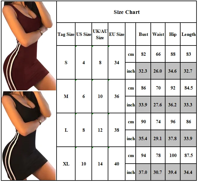 

Fashion Style Women Sleeveless Bodycon Tank Vest Mini Dress Plain Slim Pencil Short Clubwear