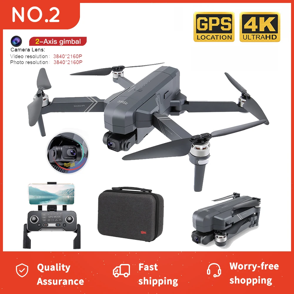 

SJRC F11 PRO 4K GPS Drone With Wifi FPV 4K HD Camera Two-axis anti-shake Gimbal Brushless Quadcopter RC Dron Vs SG906 Pro 2