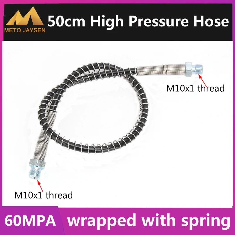 Шланг высокого давления M10x1 Резьбовая нейлоновая воздушная заправка 50 см