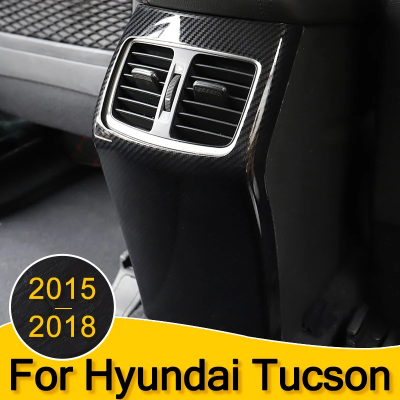 ABS Car Rear Armrest Box Panel Cover Children Anti Kick Protective Case For Hyundai Tucson Accessories