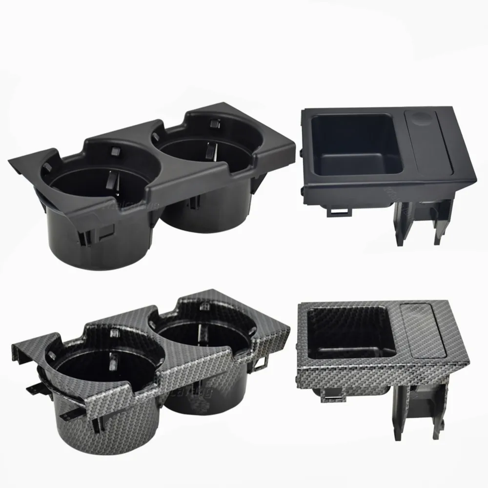 Автомобильная консоль из углеродного волокна/черная Центральная коробка для