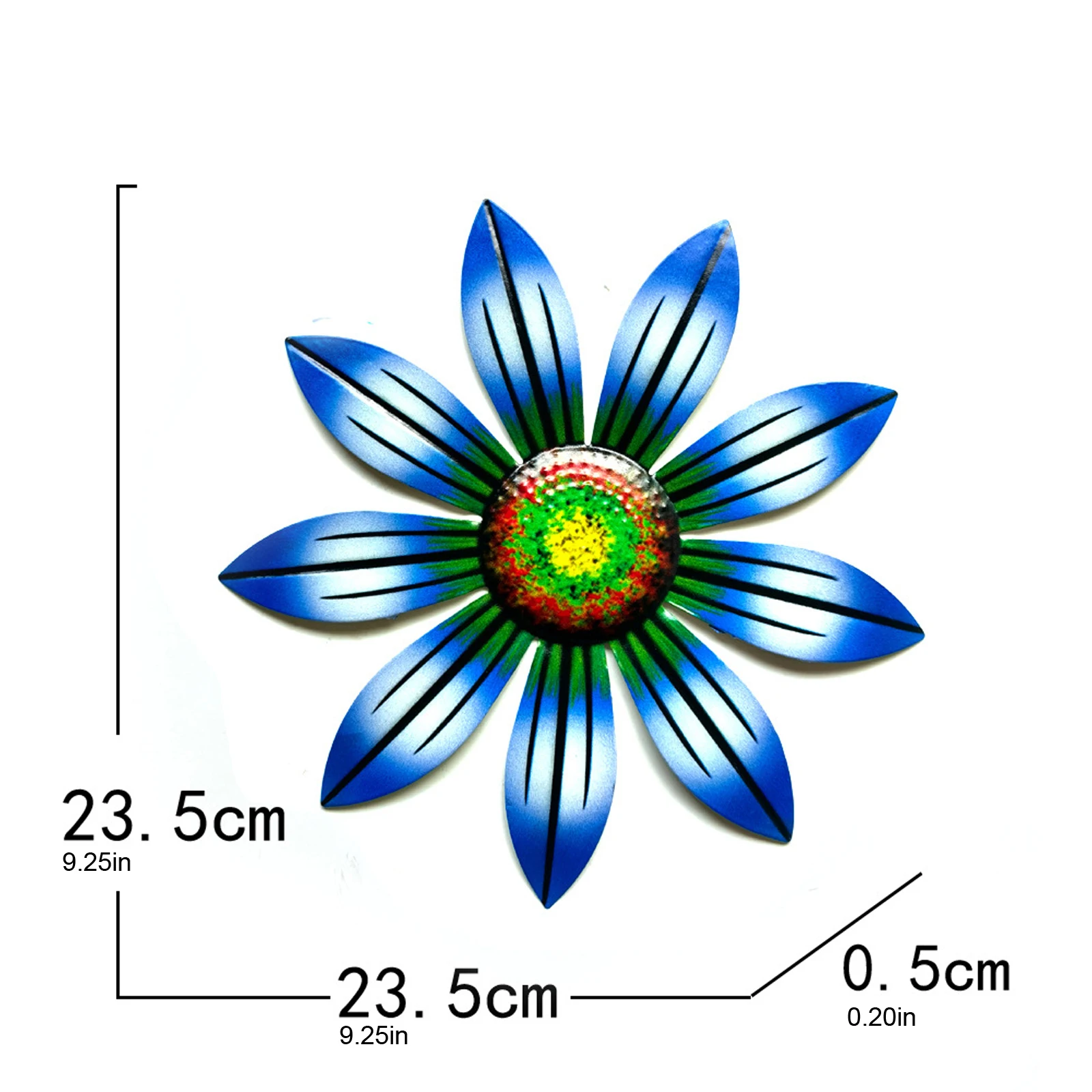 Home Decoration Garden Outdoor Ornaments Metal Flower Wall Decor Rustic Floral Art Sculpture For Porch Patio | Дом и сад
