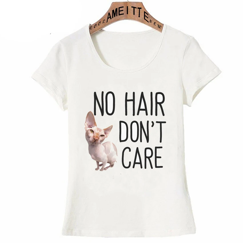 Забавный дизайн кошки Sphynx Безворсовая футболка с буквами не ухаживающая за