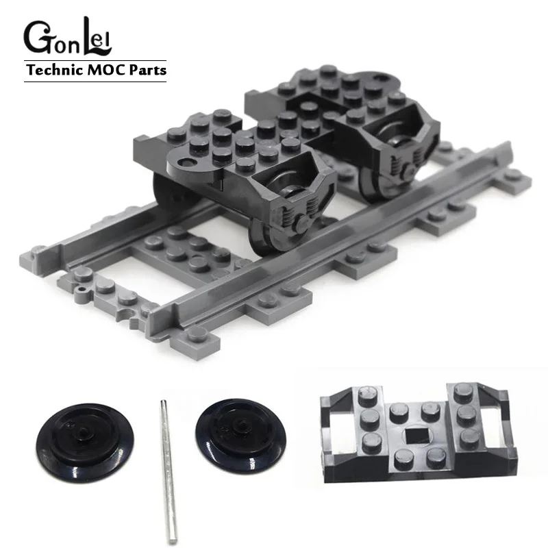 Техника запчасти Колеса RC поезд держатель (9V) металлическая ось 5x100 LDU кирпичи