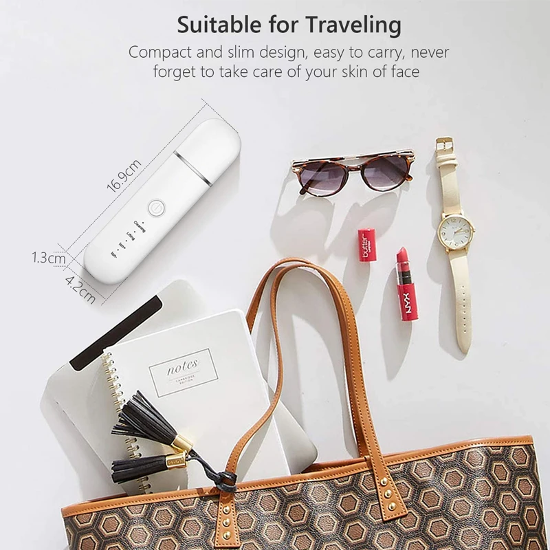 Pro ультразвуковой скребок для кожи лица Чистка Пор Черноголовых чистого шпатель