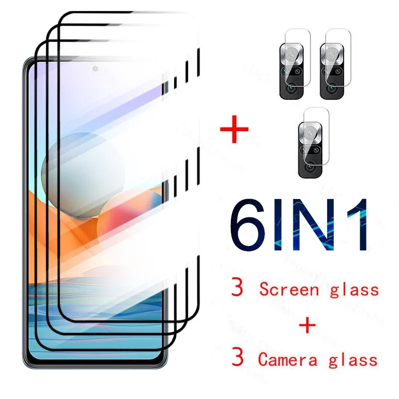 Чехол для Xiaomi Redmi Note 10 Pro 10s 9s 8 9 8T закаленное стекло Poco x3 F3 M3 Note10 10Pro Note9S объектива