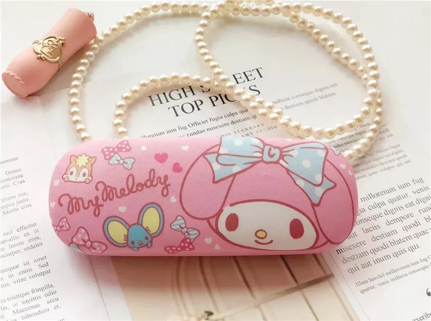 Дизайн, мультяшный Чехол для очков hello kitty для леди, детский держатель, металлическая коробка для очков, защитная коробка для очков My Melody