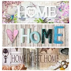 HUACAN 5d алмазная вышивка милый дом мозаика цветы пейзаж картина стразами декор для дома