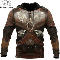 viking armor tattoo 3d printed autumn men hoodies unisex pullovers zip hoodie casual street tracksuit cosplay clothing dw664