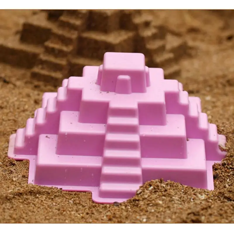 Outdoor Tiny Colorful Castle Beach Sand Model Toy Tools Set For Baby Children Pools Play Water Fun Beach Sand Toys