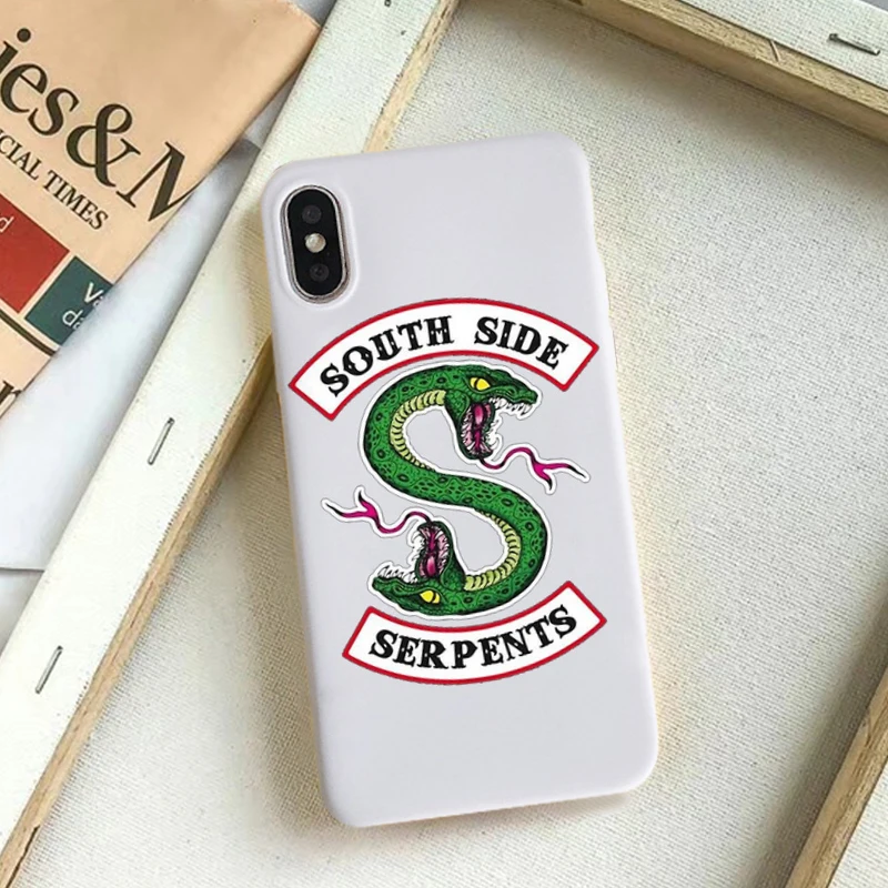 Style 5 GYKZ Американский ТВ ривердейл Southside Serpents чехол для телефона iPhone X 11 Pro XS MAX XR X 7 8 6 6s Plus Мягкая силиконовая задняя крышка - Цвет: Style 5