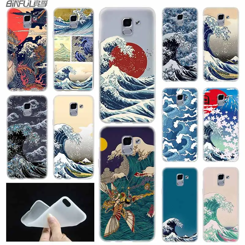 Мягкий чехол из ТПУ для Samsung Galaxy J6 J8 J5 J7 J4 Core Plus 2018 2016 2017 EU Prime Pro Ace Wave Art Japanese Classic |