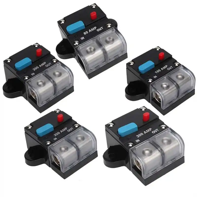 

80A-300A Car Resettable Circuit Breaker Self-recovery Fuse Manual Reset Button