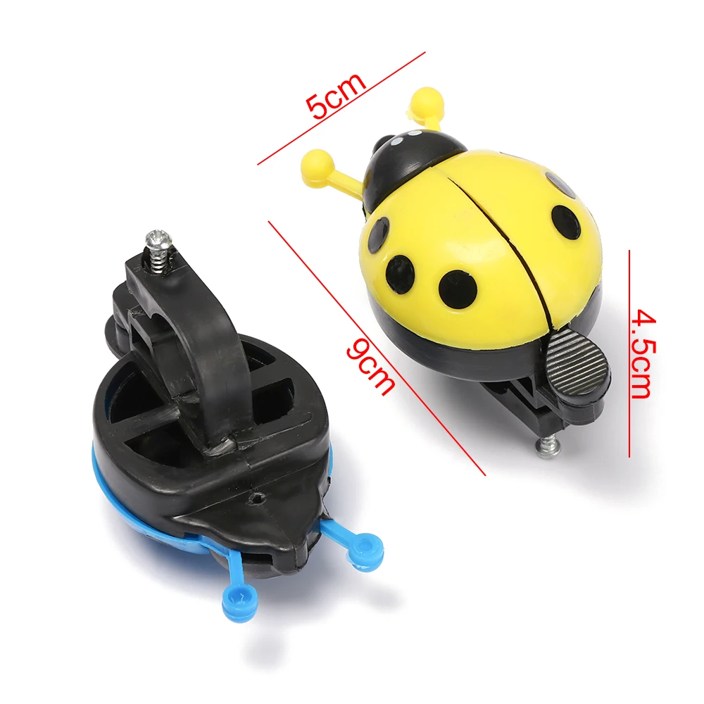 

Lovely Ladybug Bicycle Bell Safety Warning Kids Boys Girls Handlebar Cute Kid Beetle Horn Plastic Cycling Accessories New
