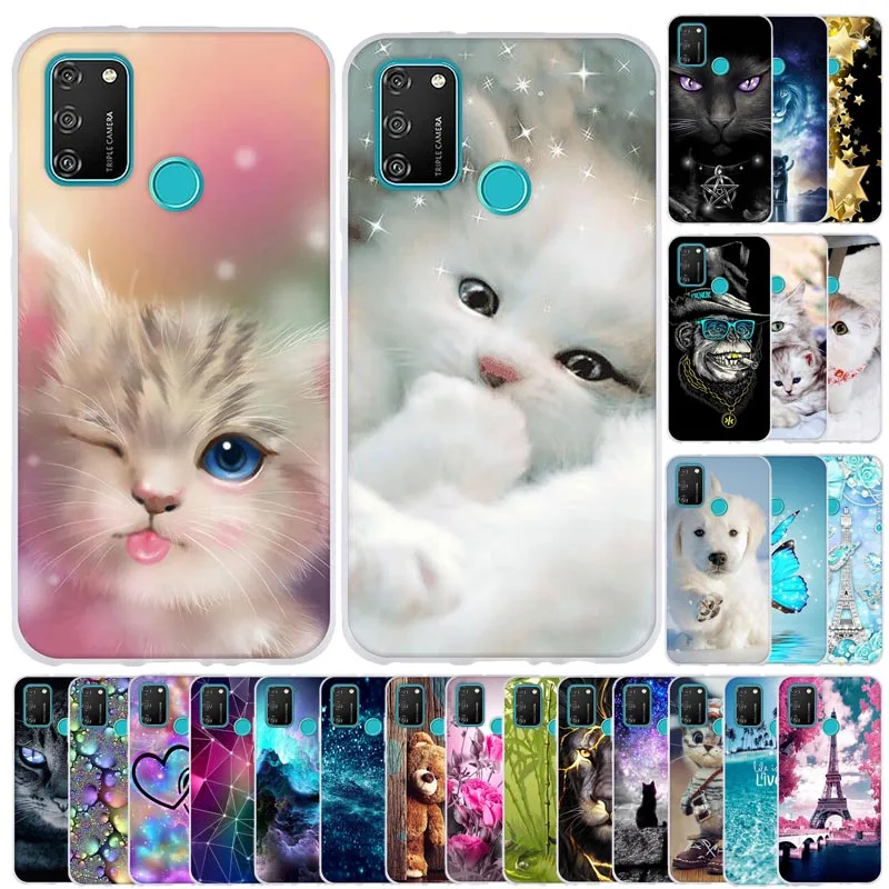 

Silicon Case For Huawei Honor 9A Case Cover Back Cute Cartoon Soft TPU Capa Funda For Huawei Honor 9A Honor9a Case Back Covers