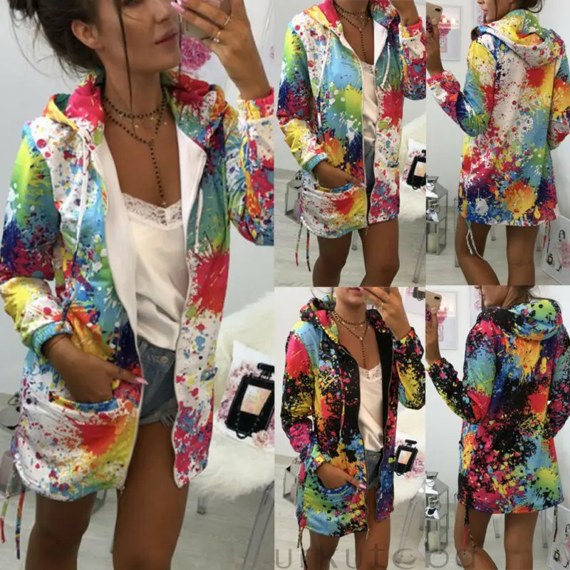 Женская толстовка с капюшоном на молнии длинным рукавом | одежда