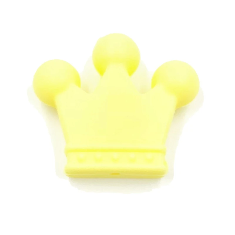 10 шт. Силиконовые Прорезыватели для зубов бусины милый кулон в форме короны