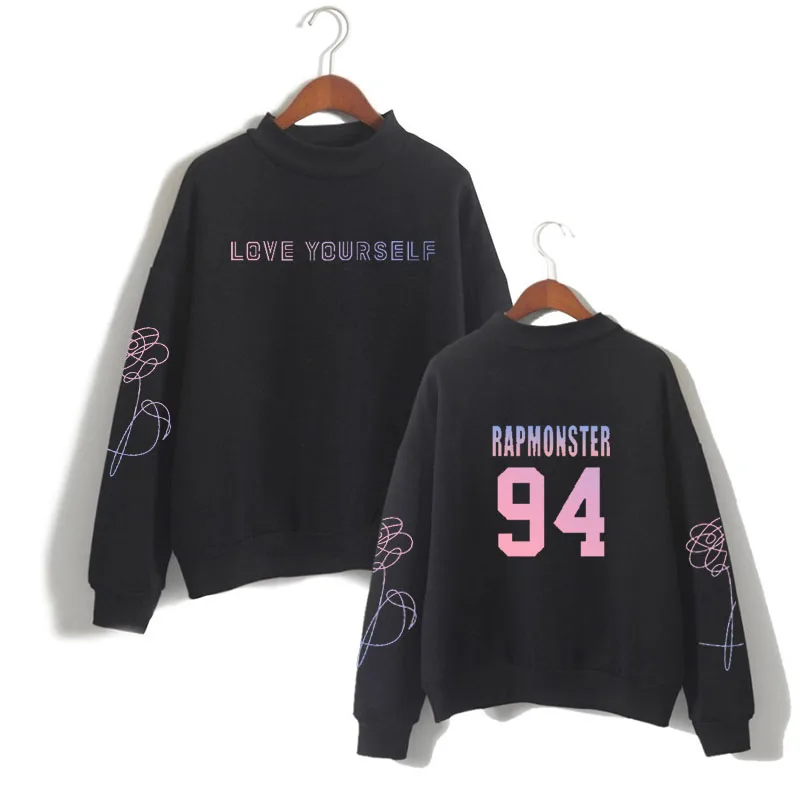 Водолазка jungkook97 в стиле хип хоп новая одежда DNA K pop 2019 harajuku kpop bangtan Love Yourself suga93