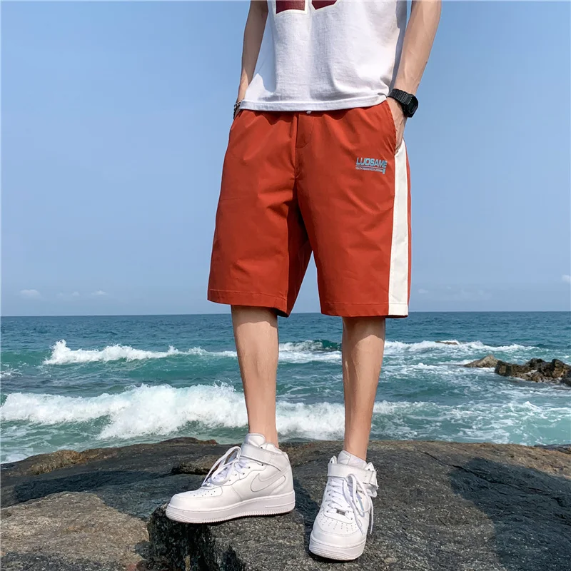 

Summer men's versatile Capris trend casual shorts men's shorts