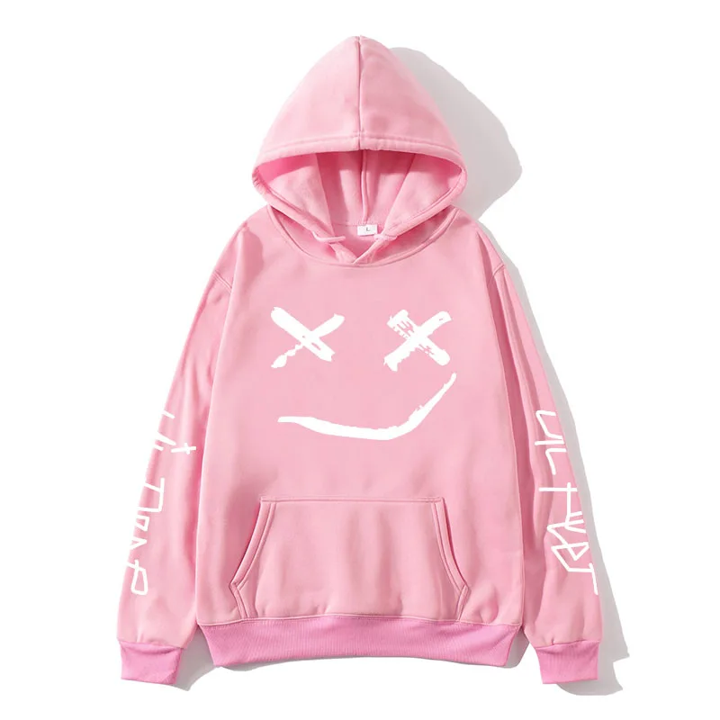 Pink Lil Peep/толстовки с капюшоном Love lil. peep, мужские толстовки, пуловер с капюшоном, свитшоты для мужчин/женщин, sudaderas cry, детские толстовки с капюшоном, hoddie S-XXL - Цвет: Pink