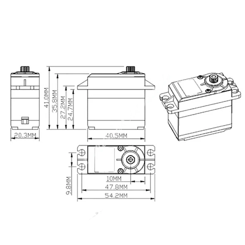 Kingmax KM5521MDHV 59 г 24кг. См высокая точность крутящего момента сервопривода цифрового