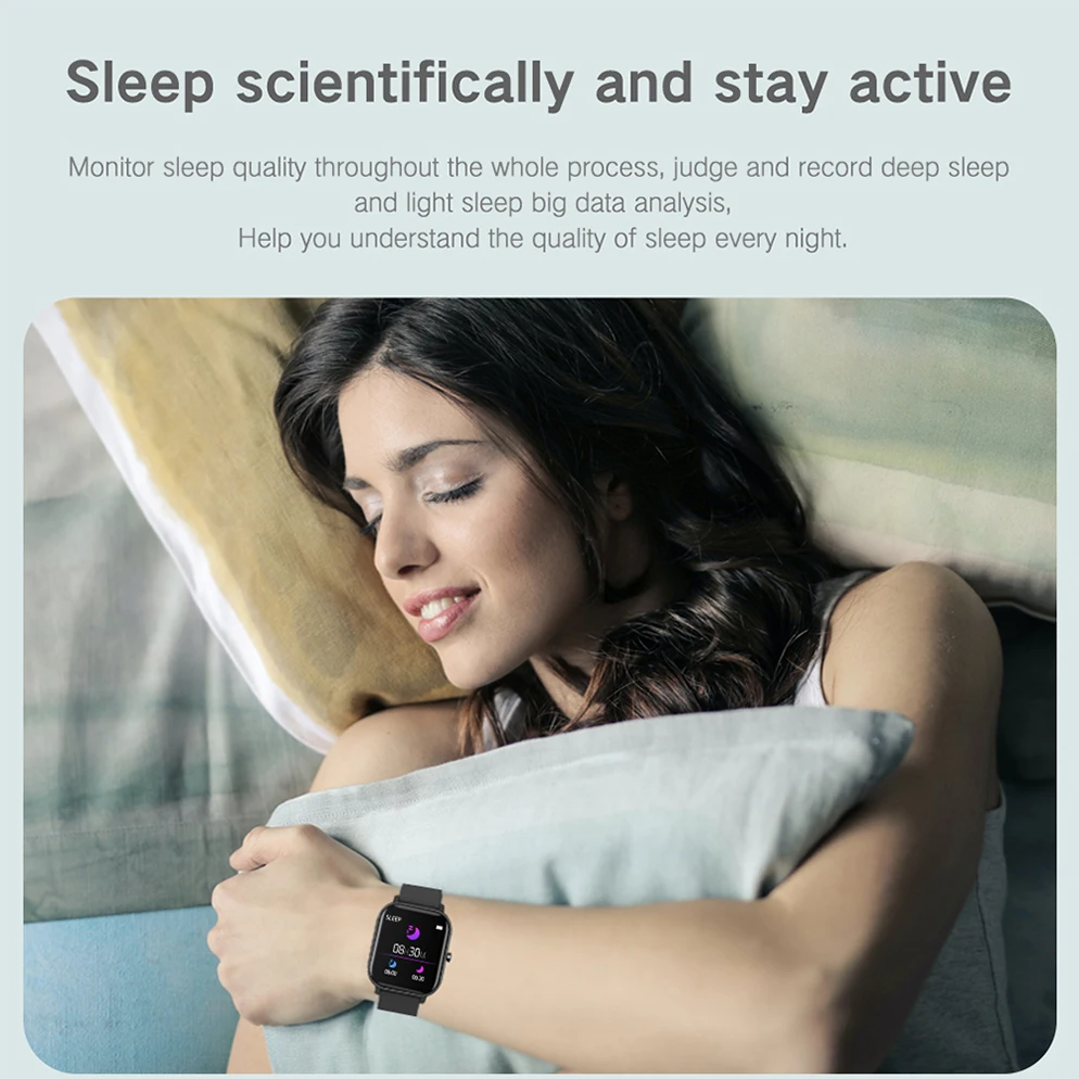 

SQR P8 PRO Smart Watch 2020 Men Women Fitness Tracker IP67 Waterproof Blood Pressure Monitor Smartwatch for iOS Android