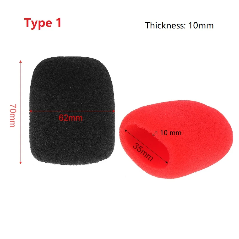 5 шт./10 шт. универсальные утолщенные моющиеся и дышащие аксессуары для микрофона