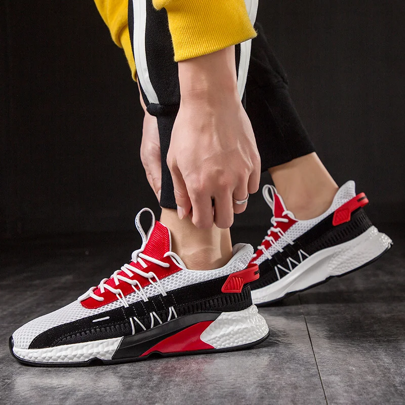 

Men Running Shoes Breathable Lightweight Mesh Sports Men Sneakers High Quality Outdoor Footwear Air Cushion Shoe Athletic Basket