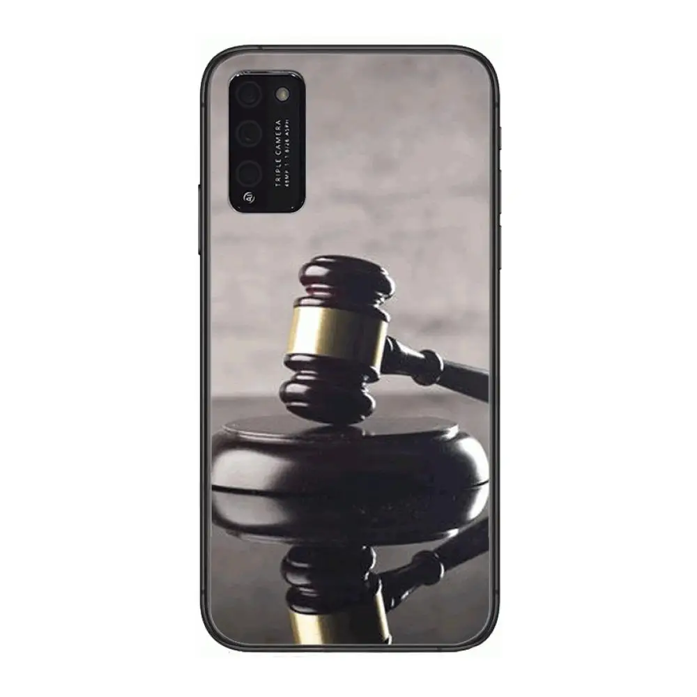 

Law Student Lawyer Judge Clear Phone Case For Huawei Honor 10 20 30 9 X Pro Lite V 5G RU Black Etui Coque Hoesjes Comic Fashion