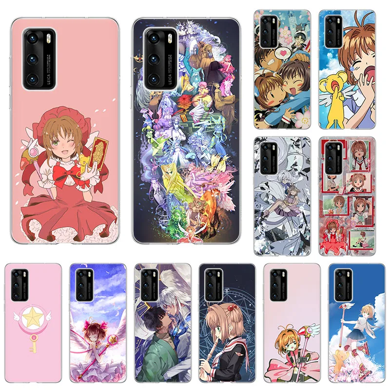

Cardcaptor Sakura Anime SOFT TPU Phone Case for Huawei P40 Pro P30 P20 Lite Y9A Y6P Y7P Y8P Y8S Y7A Y5P Y7 P-SMart Z 2021 Cover