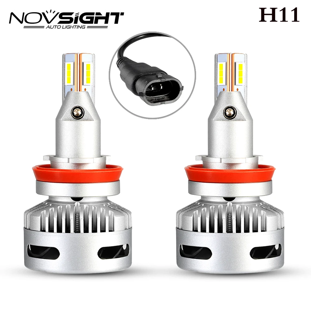 Novsight супер яркий 90 Вт H7/H11/9005/9012/D1/D2D/D5 Автомобильный светодиодный комплект для замены фар 6500K