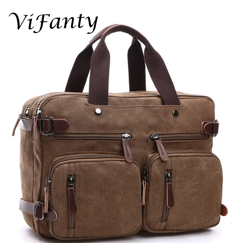 Сумка мессенджер сумка для отдыха холст 15 дюймов портфель на плечо ноутбука