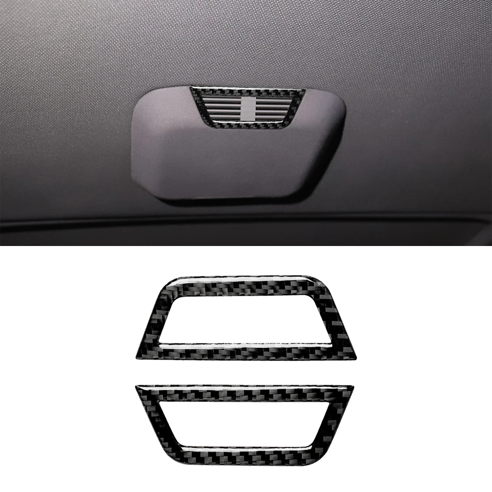 

Rear Seat Roof Air Outlet Decoration Cover Sticker Trim Decal for BMW 3 Series E46 1998-2005 Car Accessories Carbon Fiber