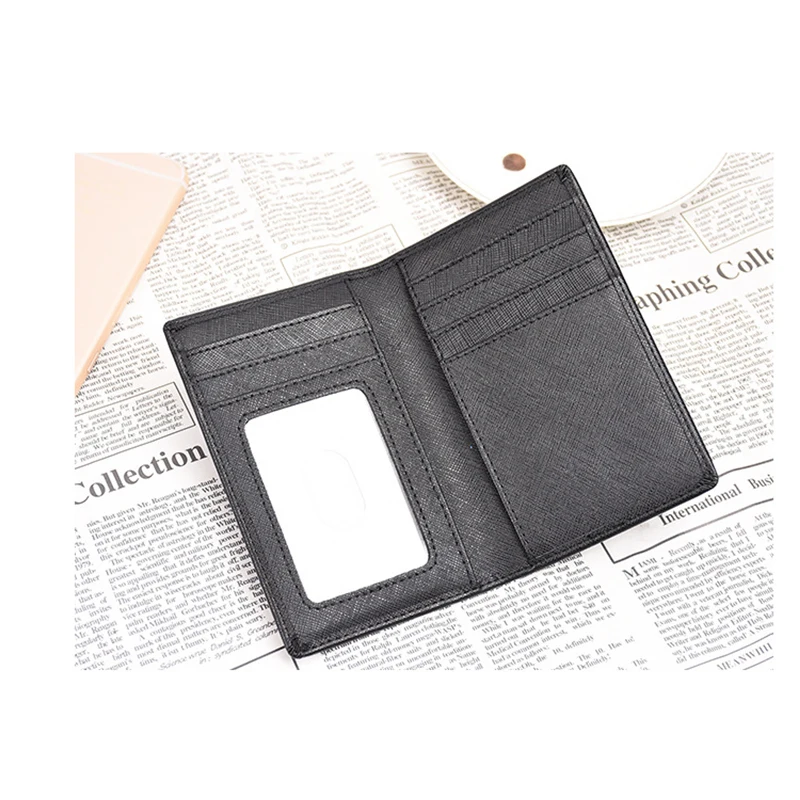 Men/Women  Business Credit Card Holder Mini ID Card Holders PU Leather Slim Bank Card Case Organizer Wallet