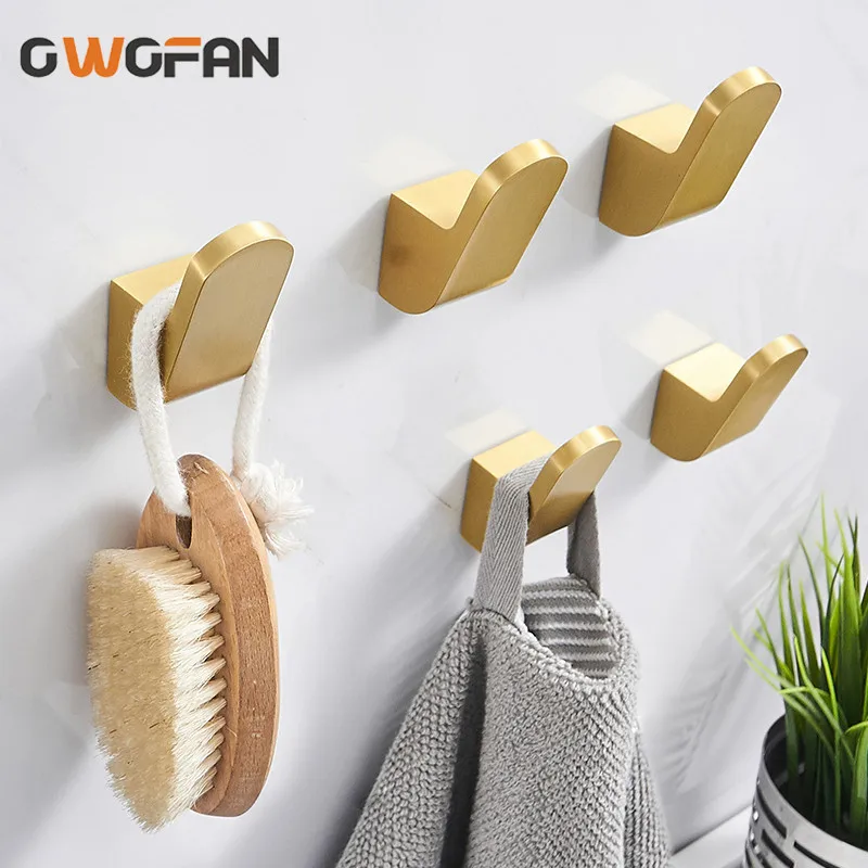 

Латунный настенный крючок Полотенца крючки для Ванная комната золото Медь Кухня крючок для одежды A08-647