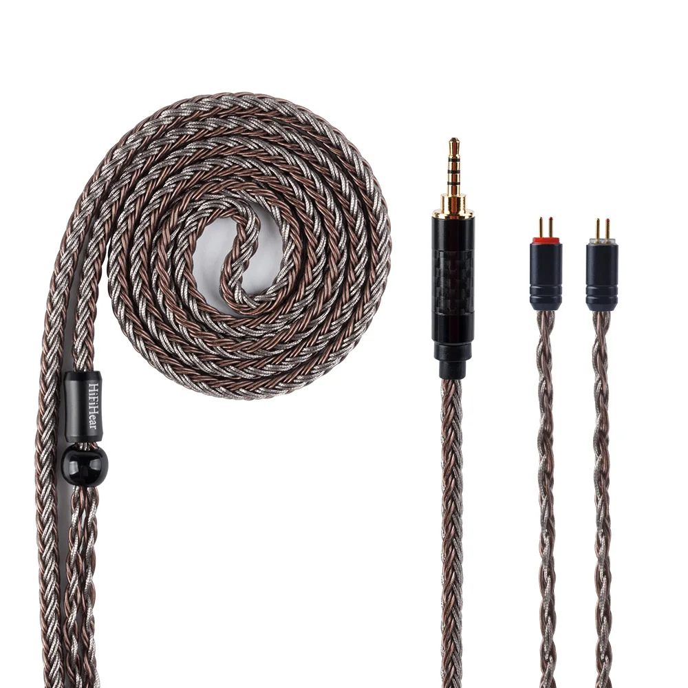 HiFiHear 16 Core посеребренный балансный кабель 2 5/3 5/4 4 мм с MMCX/2pin/QDC разъем для ZS10 Pro ZSX ZST