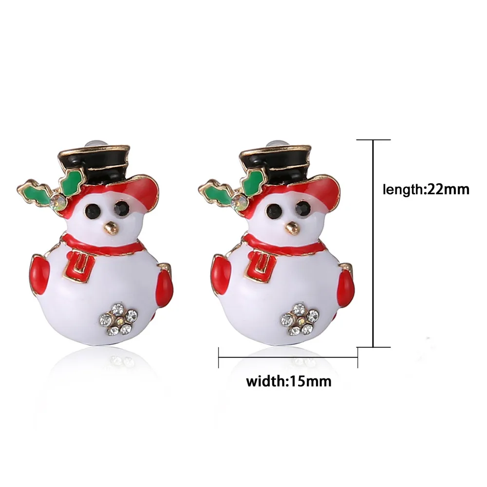 2019 Новые горячие рождественские серьги Снеговики в европейском и американском