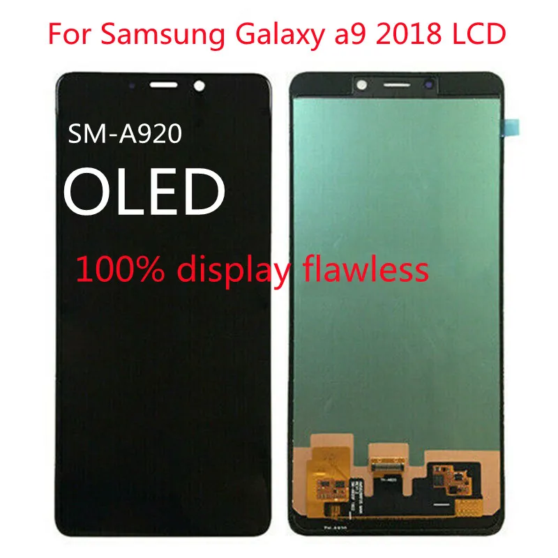 Pantalla t&aacute;ctil LCD para tel&eacute;fono m&oacute;vil, digitalizador de pantalla t&aacute;ctil para Samsung Galaxy a9 2018, a920 sm-a920f, 2018-0